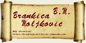 Brankica Moljković vizit kartica